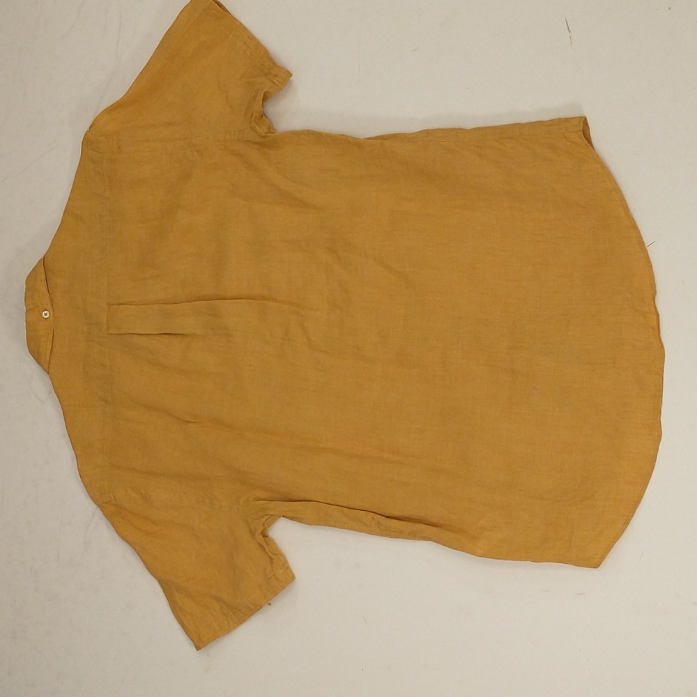 Two Billy Reid Tuscumbia Shirts Linen Honey & Cotton Print Short Sleeve Quality - Picture 12 of 12